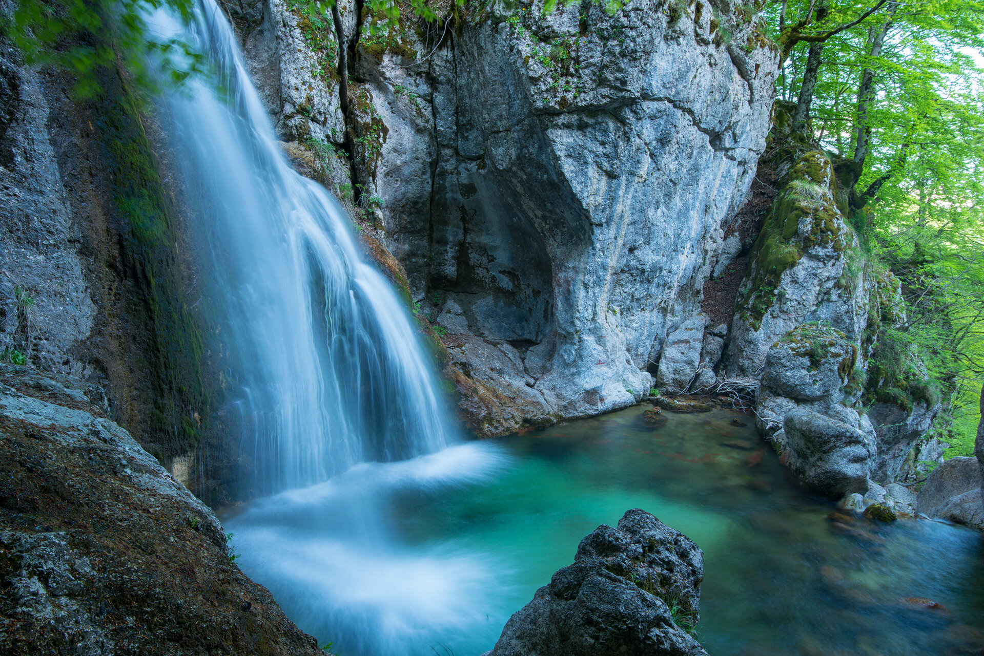 Fotografia Cascate Abruzzo Primavera